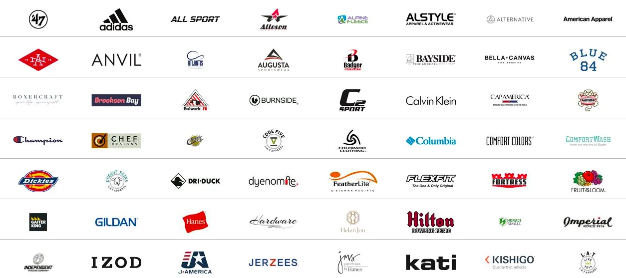 Custom apparel brands A–K — Ultimate Swag Mooresville NC