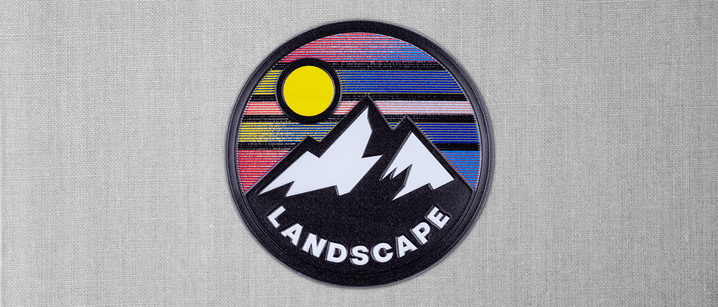 FlexStyle holographic color-shifting custom emblem patch — Ultimate Swag, Mooresville NC