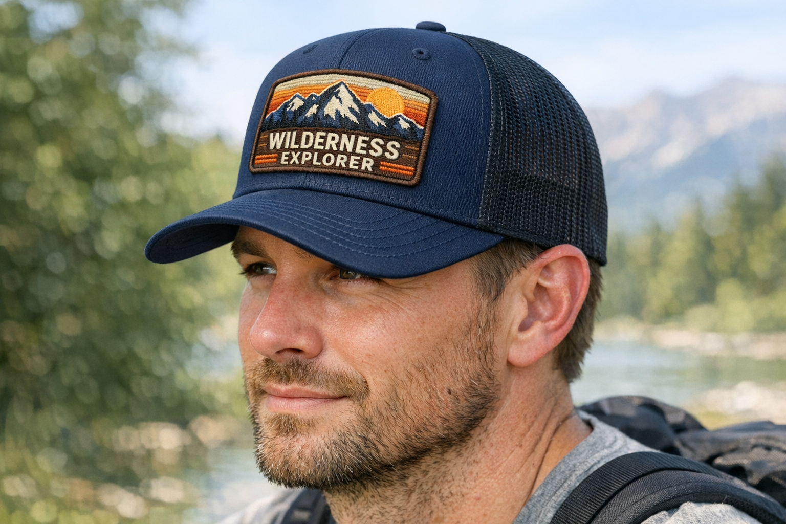 Custom embroidered trucker cap - Ultimate Swag NC