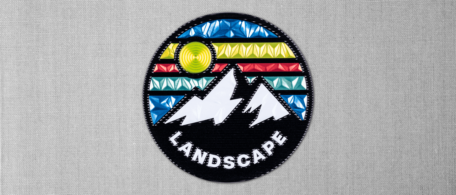 FlexStyle beveled metallic custom emblem patch — Ultimate Swag, Mooresville NC